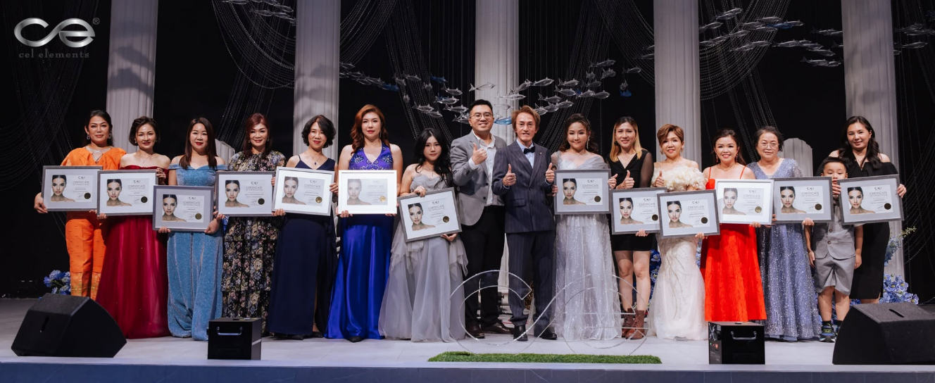 Cel-Elements 21st Anniversary Aesthetic Blue gala banner
